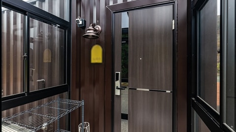 Interior entrance
