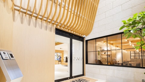 Interior entrance