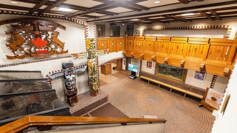 Interior entrance