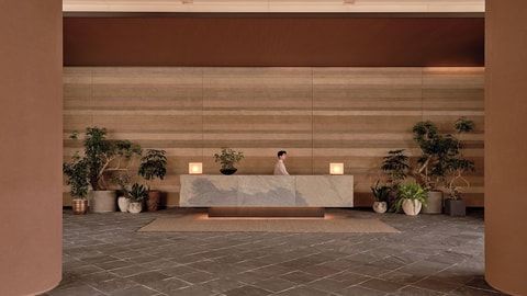 Interior entrance
