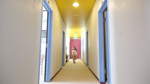 Interior entrance