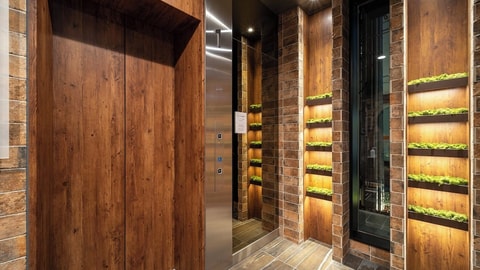 Interior entrance