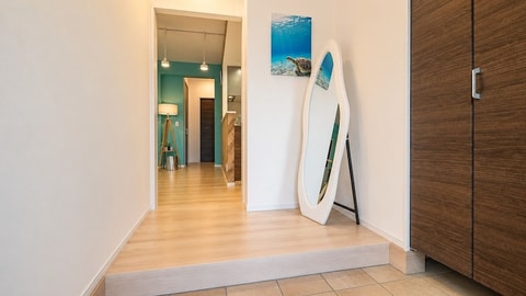 Interior entrance