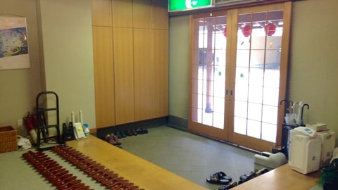 Interior entrance