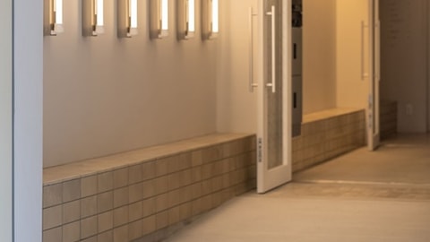 Interior entrance