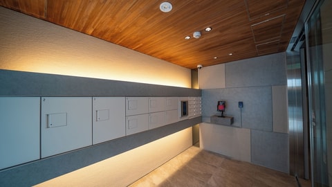 Interior entrance