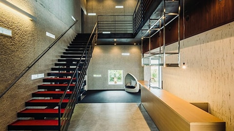 Interior entrance