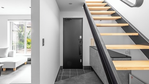 Interior entrance