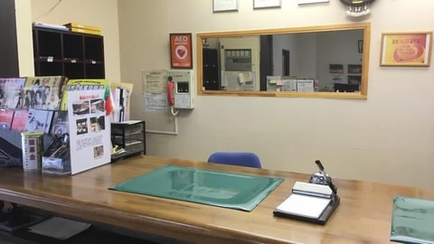 Interior entrance