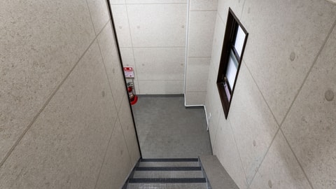 Interior entrance