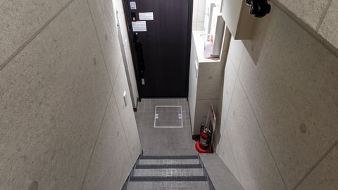 Interior entrance