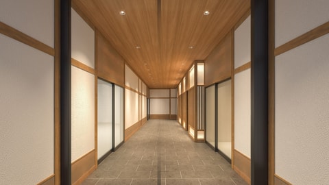 Interior entrance
