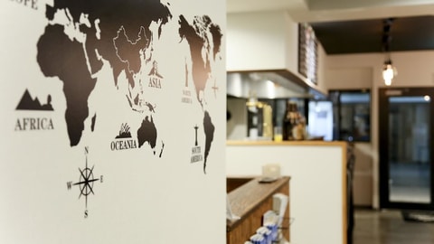 Interior entrance