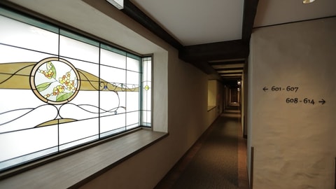 Interior entrance