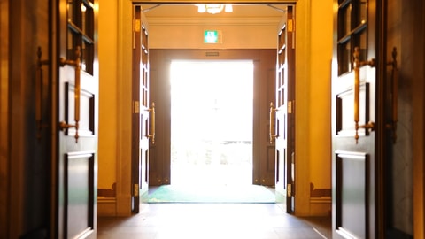 Interior entrance