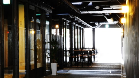 Interior entrance