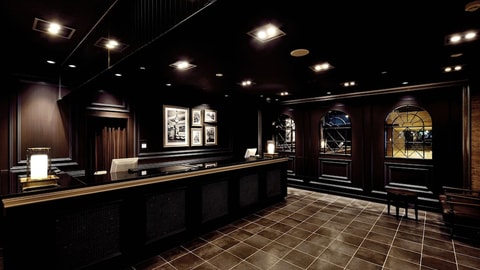 Interior entrance