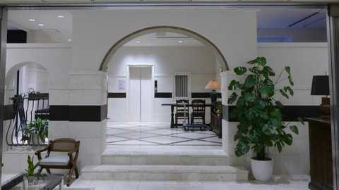 Interior entrance