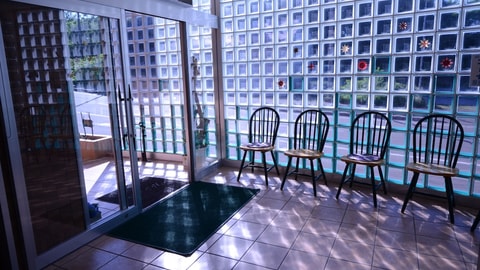 Interior entrance