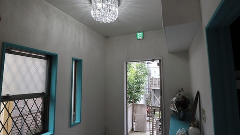 Interior entrance