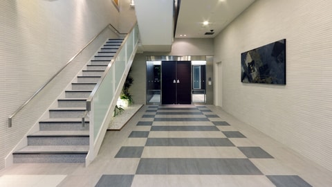 Interior entrance