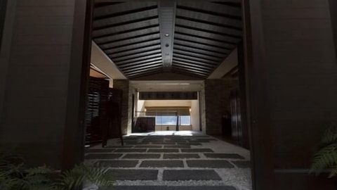Interior entrance