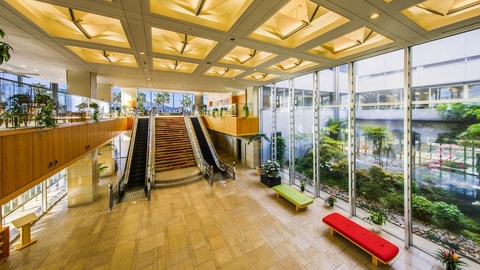 Interior entrance