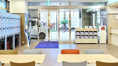 Interior entrance