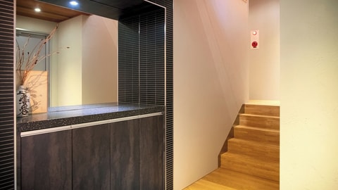 Interior entrance