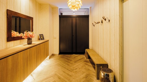 Interior entrance