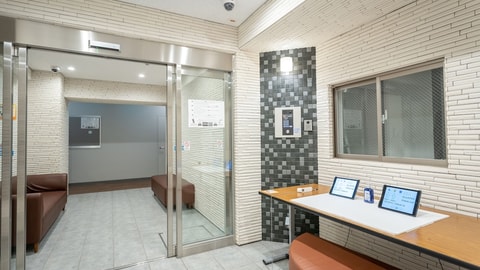 Interior entrance