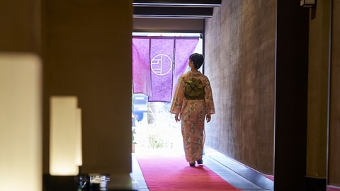Interior entrance