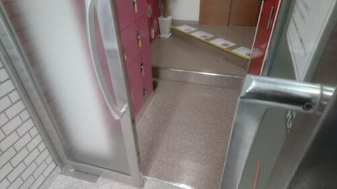 Interior entrance