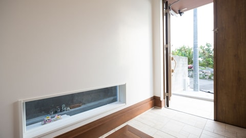 Interior entrance
