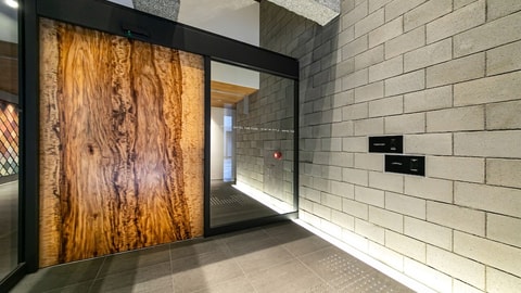 Interior entrance
