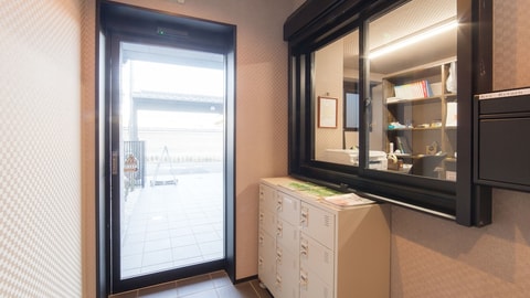Interior entrance