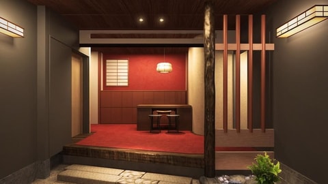 Interior entrance