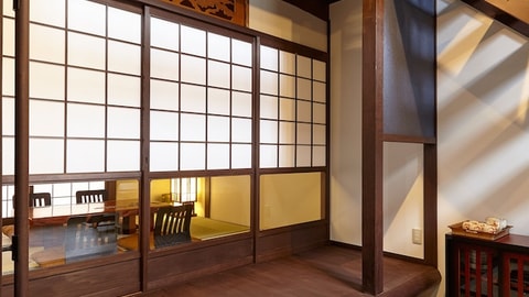 Interior entrance