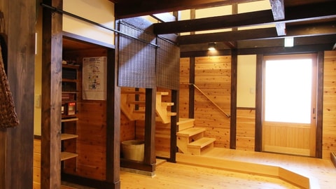 Interior entrance