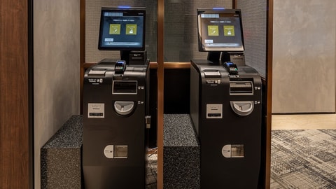 Check-in/check-out kiosk