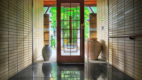 Interior entrance