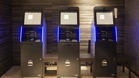 Check-in/check-out kiosk