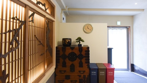 Interior entrance
