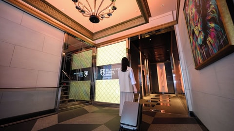 Interior entrance