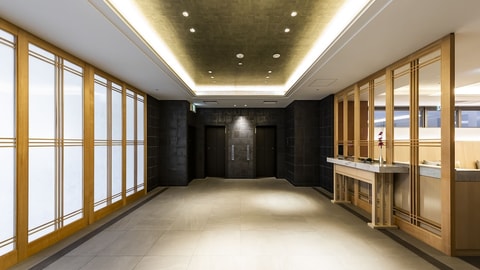 Interior entrance