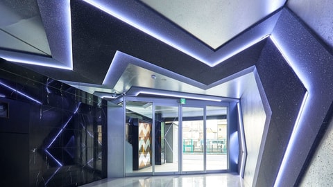 Interior entrance
