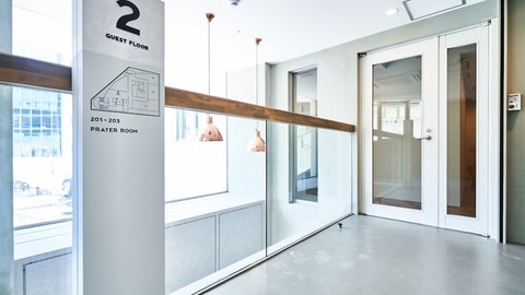 Interior entrance