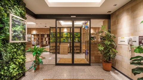 Interior entrance