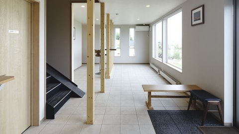 Interior entrance