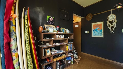 Interior entrance